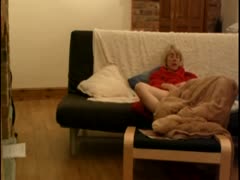 A horny lady uses a secret camera to masturbate passionately and dream of cock.